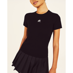 Chemise de golf en tricot Lisette Malbon pour femmes - Noir