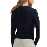Peter Millar Women'x Excursionist Merino Flex Strick -Golfmannschaft - Marine