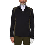 J.Lindeberg Lukas Quarter Zip Golf Mid -Layer - Hitam