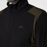 J.Lindeberg Lukas Quarter Zip Golf Mid -Layer - Hitam
