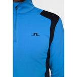 J.Lindeberg Lukas Quarter Zip Golf Mid -Layer - Sonic Blue