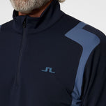 J.Lindeberg Lukas Quarter Zip Golf Mid -Layer - Vintage Indigo