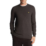 Lyle & Scott Cotton Merino Crew Neck Pullover - Holzkohlemarmed