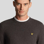 Lyle & Scott Cotton Merino Crew Neck Pullover - Holzkohlemarmed