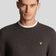 Lyle & Scott Cotton Merino Crew Neck Pullover - Holzkohlemarmed