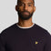 Lyle & Scott Cotton Merino Crew Neck Pullover - Madilim na Navy
