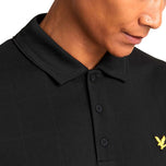 Lyle & Scott Golf Grid Polo Shirt - Jet Black