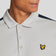 Lyle & Scott Golf Striped Polo Shirt - Pebble/ Dark Navy