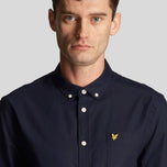 Lyle & Scott Regular Fit Lightweight Oxford Shirt - Madilim na Navy