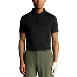 Lyle & Scott Colour Block Golf Polo Shirt - Jet Black/Granite