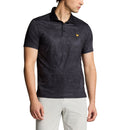 Lyle &amp; Scott Contour Printed Golf Polo Shirt - Jet Black