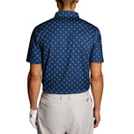 Lyle＆Scott对比Argyle Print高尔夫球球衫 - 海军牡丹