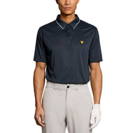 Lyle & Scott Contrast Collar Golf Polo - Marine noire