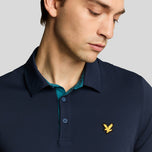 Lyle & Scott 대비 Placket Golf Polo Shirt -Dark Navy/Albatross
