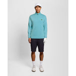 Lyle＆Scott Core Quarter Zip Golf Midlayer -Aquamarine