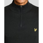 Lyle＆Scott高爾夫1874年四分之一ZIP跳線 - 噴氣式黑色