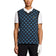Lyle & Scott Golf gegen Neck Baumwolle Argyle Weste - Dunkle Marine