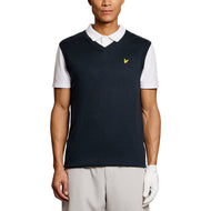 Lyle & Scott Golf V Neck Light Weight Vest -Dark Navy