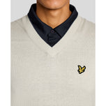 Lyle＆Scott高爾夫V頸輕型背心 - 雲