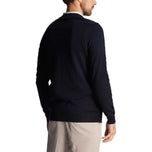 Lyle & Scott Golf Merino Blend V Pullover Neck - Dark Navy
