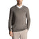 Lyle & Scott Tonal Eagle Merino Blend v Neck Knit - Mid Grey Marl