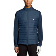 Lyle & Scott Hybrid gesteppt Full Reißverschluss -Golfjacke - Ryder Blue