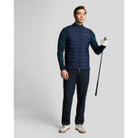 Lyle & Scott Hybrid Quilted Full Zip Golf Vest - Ryder Blue