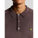 Lyle & Scott Langarm-Strick-Golf-Poloshirt – Beere