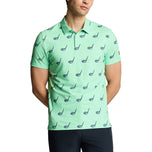 Lyle & Scott Micro Club gedrucktes Golfpolo -Shirt - Küste