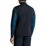 Lyle & Scott Imprimé Contour Golf Midlayer - Dark Navy