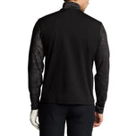 Lyle & Scott gedrucktes Kontur Golf Midlayer - Jet Black