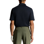 Lyle & Scott Shank Button Golf Polo Shirt - Dark Navy/Sunrise Yellow