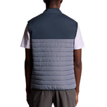 Lyle & Scott Sports Fleece Hybrid Golf Gilet - True Indigo/Steel Indigo