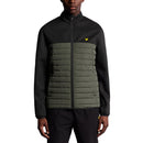 Lyle &amp; Scott Sports Fleece Hybrid Golf Jacket - Jet Black/Granite