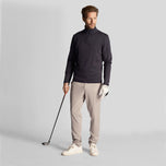 Lyle & Scott Tonal Eagle Tech 1/4 Zip Midlayer - Angkatan Laut Gelap