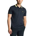 Lyle & Scott Tipps Golf Polo Shirt - Dark Navy/Solar Marker