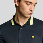 Lyle & Scott Tipps Golf Polo Shirt - Dark Navy/Solar Marker