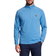 Lyle & Scott Mesh Panelled Course Golf Midlayer - Nitrogen
