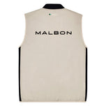 Malbon 퍼포먼스 골지 패널 골프 조끼 - 블랙