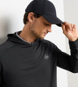 Hoodie Kinerja Peter Millar Pine - Hitam