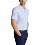 Peter Millar Switching Gears 퍼포먼스 저지 폴로 골프 셔츠 - 화이트