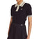 Malbon 女式 Mikayla 針織高爾夫 Polo 衫 - 黑色