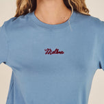 Malbon Women's Cosette Stitched Tee - Blue Shadow