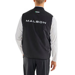 Malbon Performance golfvest met geribbeld paneel - zwart