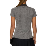 J.Lindeberg Dames Minnie Golf Polo Shirt - Dark Gray Melange
