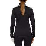 J.Lindeberg 여성 Nefe Quarter Zip Golf Mid Layer -Black