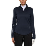 J.Lindeberg 여자 Nefe Quarter Zip Golf Mid Layer -JL Navy