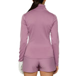 J.Lindeberg Women Nefe Quarter Zip Golf Mid Layer - Very Grape