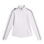 J.Lindeberg Women Nefe Quarter Zip Golf Mid Layer - Puti