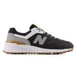 New Balance 997 Spikeless Wide (EE) 골프 신발 - 흑백